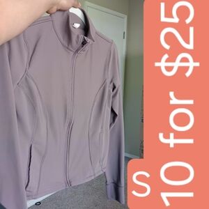 90 Degree By Reflex Mauve Ribbed Zip-Up Bomber Jacket